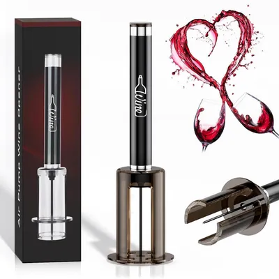 Immagine prodotto di Estrattore per tappi a pressione, pompa-cavatappi per gli amanti del vino, realizzato in ABS con rivestimento in teflon