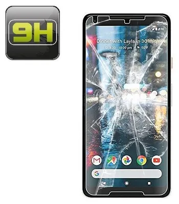 Produktbild von 2x 9H Hartglas für Google Pixel 2 XL Panzerfolie Displayglas Schutzglas KLAR Panzerglas Schutzfolie