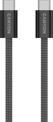 Image de Canyon CCMG60AB15, câble de 1 m, USB-C / USB-C, aimant, PD 60 W, tressé, noir