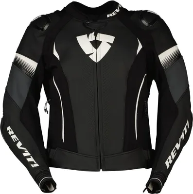Image de Revit Xena 4 Pro blouson en cuir noir / blanc femme 42