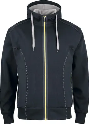 Produktbild von Kapuzenjacke 2116, 260 g/m², pflegeleicht, mit durchgehendem Reißverschluss und Softshell-Verstärkungen