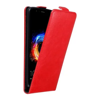 Obrázek produktu pro Cadorabo pouzdro pro Honor 8 PRO Protective Cover in Red Flip Case Obal na mobilní telefon
