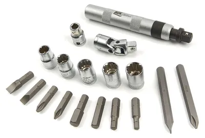 Produktbild von Professionelles 18-Zoll-Schraubendrehwerk mit Bits und Drehdönnern