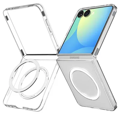 Immagine prodotto di SPIGEN Spigen Galaxy Z Flip 7 Custodia Air Skin (MagFit) [Custodia trasparente / Anello bianco]
