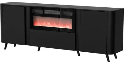Obrázok produktu pre Komoda s krbom CANTARE 02 čierna