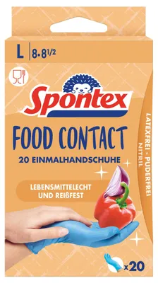 Image de Gants jetables Food Contact Spontex, paquet de 20, taille 8