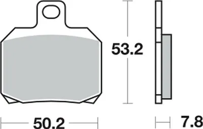 Produktbild von Bremsbeläge TRW MCB700SH kompatibel für Aprilia RS 50, Suzuki UH 125, Derbi GTR