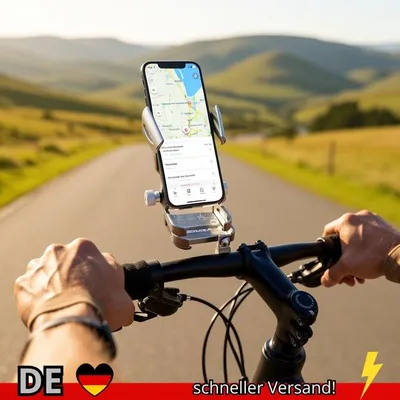 Produktbild von Ibudim Fahrrad-Telefonhalter 360-Grad-Drehung für 4 7–7 0 Zoll Geräte