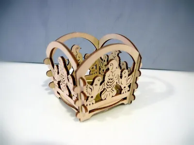 Productafbeelding van Theelichthouder Mini Vogel (L/B/H): 6,0 cm x 6,0 cm x 6,0 cm. Nieuw