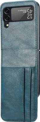 Produktbild von König Design Hülle kompatibel mit Samsung Galaxy Z Flip3 5G Kunststoff Soft Handyhülle - Handy Case Blaues Cyan