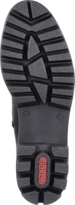 Produktbild von Rieker Damen Stiefelette Blockabsatz Schnallen 76170, Größe:37 EU, Farbe:Schwarz