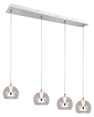 Zdjęcie produktu dla Lampa wisząca LED, kolor chrom, ściemniacz, CCT, szer. 97 cm