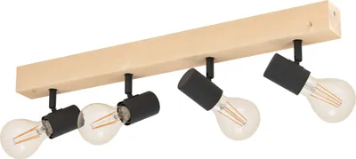 Produktbild von TOWNSHEND 3 Spot - L63 x B5 cm - braun, schwarz - 4X60W exkl. - IP20