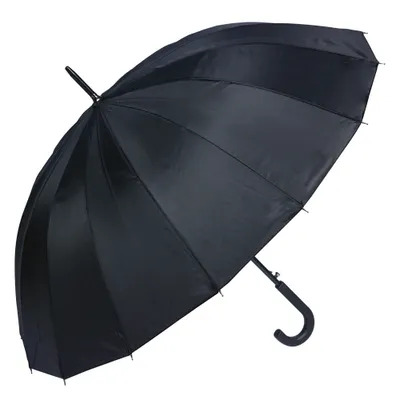 Produktbild von Clayre & Eef Erwachsenen-Regenschirm 60 cm Schwarz Kunststoff