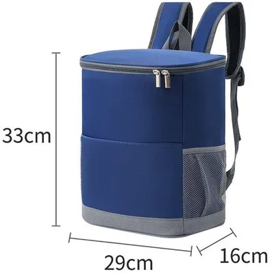 Produktbild von Isolierter und kühler Rucksack, groß, leckfrei, wasserdicht, leicht, uni, für Outdoor-Aktivitäten, Camping, Strand, Angeln, Picknicks, tragbarer isolierter Rucksack.
