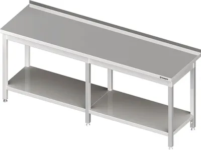 Produktbild von Arbeitstisch mit Grundboden, 2700x600x850 mm, mit Aufkantung, verschweißt
