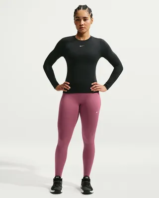 Produktbild von Nike W NK DF ONE HR TIGHT USEAM PINK SMOKE/WHITE PINK SMOKE/WHITE L