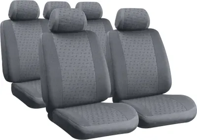 Produktbild von Lampa Glamur Graue Jacquard-Sitzbezug-Set für Fahrzeuge