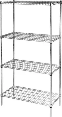Produktbild von Lagerregal Aus Chromstahl, 900X400X1800 Mm (Bxtxh)