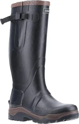 Image de Cotswold - Bottes de pluie unies hommes/femmes "Compass", caoutchouc FS8625 (39,5 EU) (Noir)
