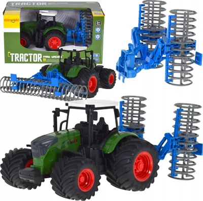 Obrázek produktu pro Lolex | Traktor s valníkem - Gumové pneumatiky - Pohyblivý valník - Pro děti od 3 let - Robustní hračka
