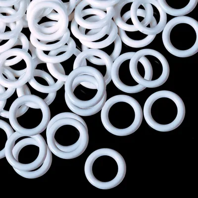 Obrázek produktu pro 100 ks kroužků pro rolety, plastové O-kroužky pro rolety (bílé, 13 mm)