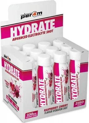 Produktbild von Per4m Hydrate Advanced Electrolyte Shot (12x100ml) Raspberry Cherry - Energie & Ausdauer - Elektrolyte