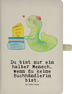 Produktbild von Mr. & Mrs. Panda Journal Buchhändlerin Herz - Transparent - Geschenk, Beruf, Notizbuch Hardcover, Jubiläum, Lustig, Kladde, Buchhandlung, Tagebuch, Spruch, Bibliothekarin