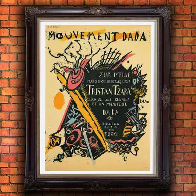 Produktbild von Modisches Plakat - Abstraktion der Kunstwerbung - A3 (29,7 cm x 42 cm)