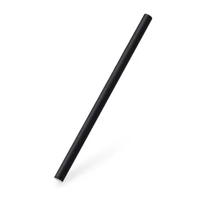 Produktbild von 1000x Papiertrinkhalme JUMBO schwarz 15 cm Ø8 mm