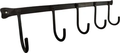 Produktbild von Vintage Kleiderhaken aus Metall Industrial Deko Garderobenhaken mit 5 Haken