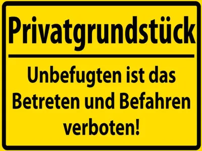 Produktbild von vianmo Holzschild 30x40 cm Privatgrundstück