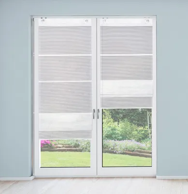 Produktbild von Magnetrollo Bambus Rom weiß 210 x 70 cm