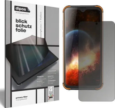 Produktbild von Blickschutzfolie für Blackview BV9800 Pro matt Schutzfolie Folie Display Schutz dipos