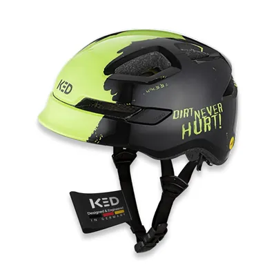 Produktbild von KED POP II MIPS S Dirt Never Hurt Black Green 48-52 cm 13204308712