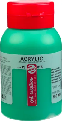 Produktbild von Talens Art Creation Acrylfarbe in der Flasche 750 ml - Paul Veronesegrün 615