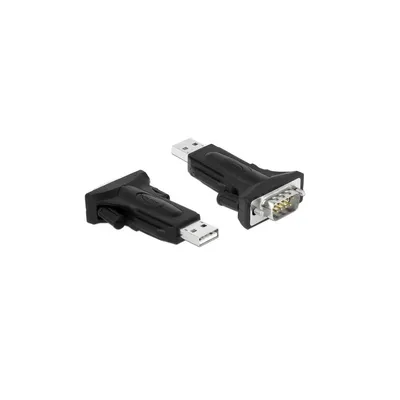 Produktbild von DeLOCK 66286, Schwarz, 0,8 m, USB Typ-A, DB-9, Männlich, Weiblich