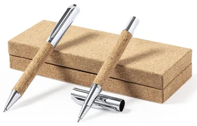 Produktbild von Umweltfreundliches Schreibset mit Kugelschreiber und Rollerball
