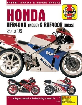 Obrázok produktu pre Honda VFR400 (NC30) & RVF400 (NC35) V-Fours (89 - 98) Haynes Repair Manual