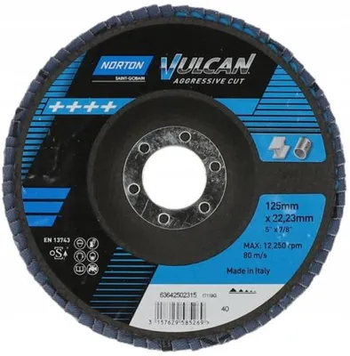 Zdjęcie produktu dla NORTON Ściernica Lamelkowa Vulcan R842 P40 125 mm