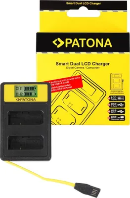 Produktbild von Smart Dual LCD USB Ladegerät für Nikon EN-EL14 ENEL14 D3100 D3200 D5100 D5200 D5300