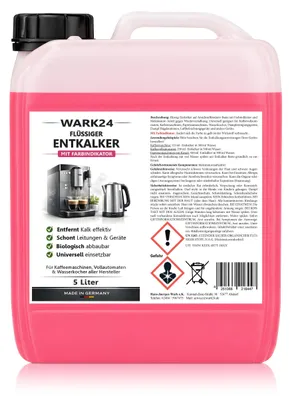 Produktbild von Wark24 Flüssig Entkalker 5 Liter für Kaffeevollautomat  (1er Pack)