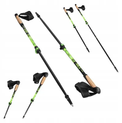 Produktbild von Nils NW8611 Trekkingstöcke Nordic Walking verstellbar grün