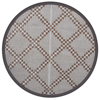 Obrázok produktu pre vidaXL Vonkajší koberec ARAKIL Brown Ø120 cm PP