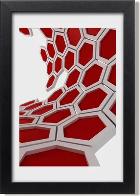 Produktbild von Bild 20x30 MDF-Rahmen, Wandkunst 3D-Abstraktion