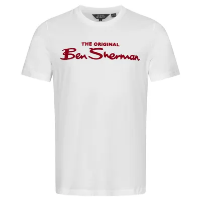 Produktbild von S|BEN SHERMAN Flocked Logo Herren T-Shirt 0076268-010
