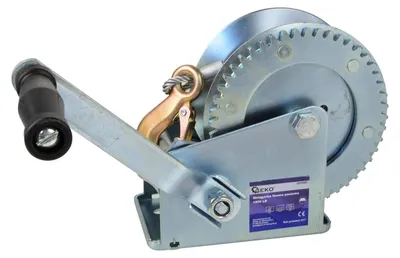 Immagine prodotto di Verricello manuale, portata massima 1800 lb / 850 kg, cavo in acciaio da 10 m, ideale per traino auto Geko