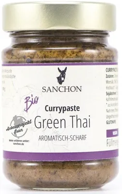 Image de Sanchon - Pâte de curry vert thaï - 190g