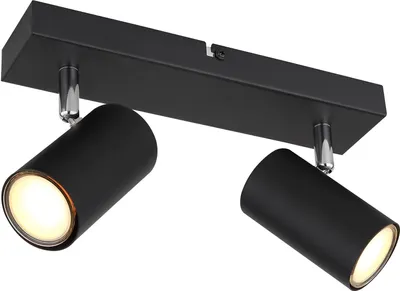 Productafbeelding van Plafondlamp 2-lichts Robby zwart