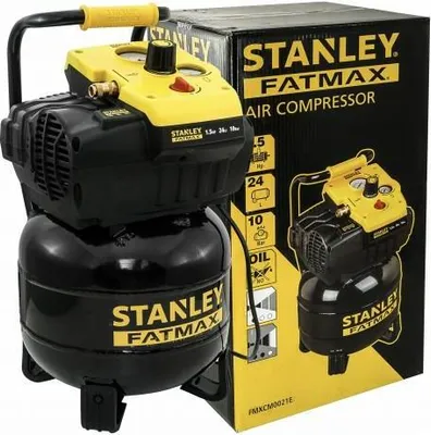 Zdjęcie produktu dla Stanley Fatmax Pianowy Kompresor Bezolejowy 24L 10Bar Przenośny Walizkowy